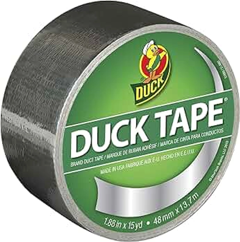 Duck Brand 283713 Metallic Duct Tape Single Roll, 1.88 Inches x 15 Yards, Chrome