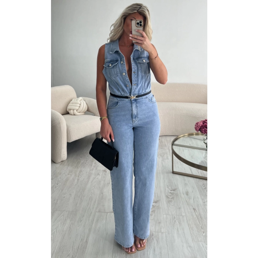 Combipantalon denim bleu Premium DRESS DESIREE