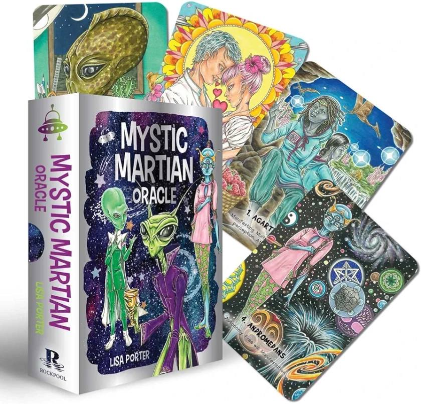 Mystic Martian Oracle: 40 Full-Color Cards and 128-Page Book