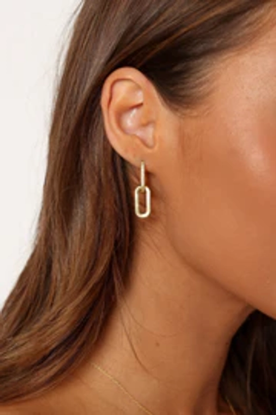 Teagan Double Hoop Earrings - Gold