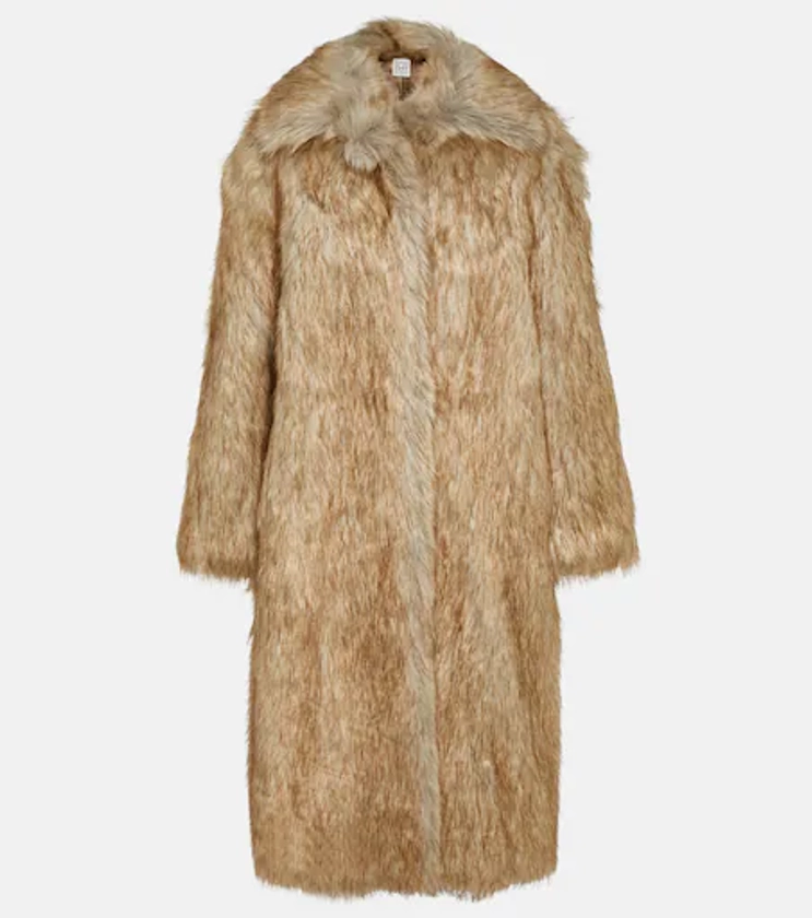 Faux-fur coat in beige - Toteme | Mytheresa