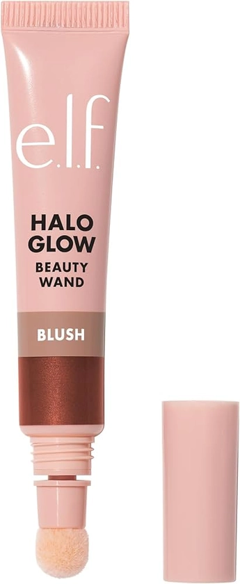e.l.f. Halo Glow Blush Beauty Wall, Liquid Blush Wall for Radiant, Reddish Cheeks, Infused with Squalane, Vegan & Cruelty Free, You Go Cocoa, 10 ml