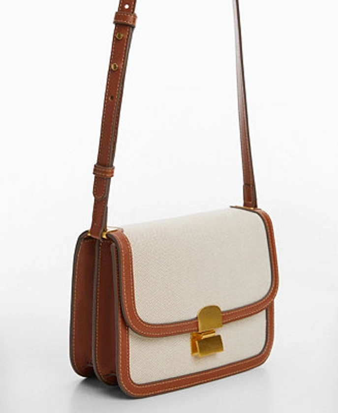 MANGO Women's Flap Detail Crossbody Bag - Macy's