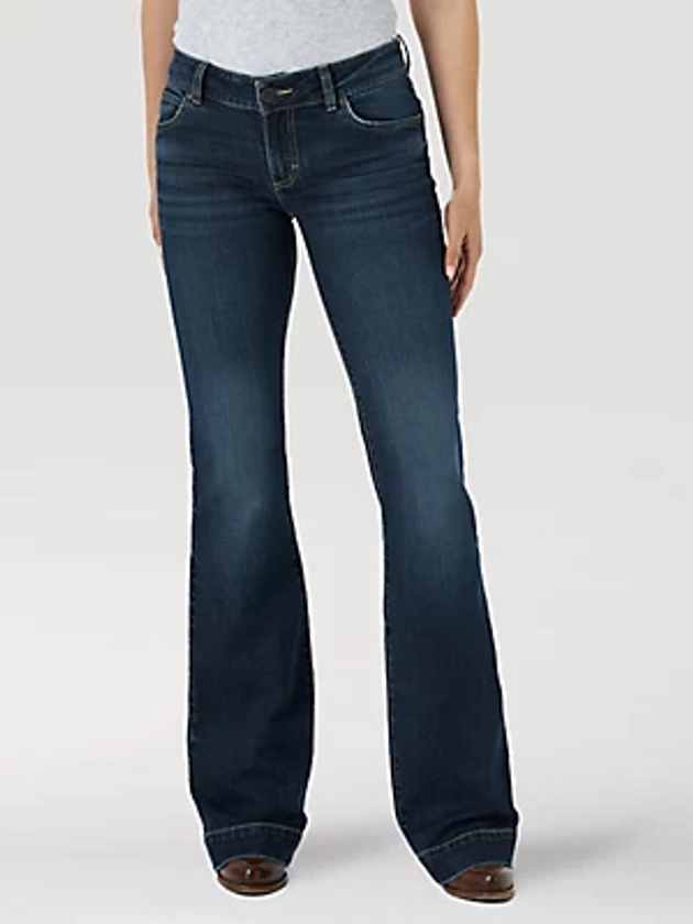 Women's Wrangler Retro® Mae Wide Leg Trouser Jean | Women's JEANS | Wrangler®