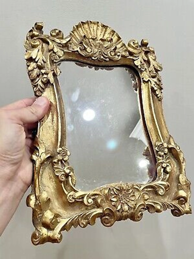 Cute Victorian Style Gold Framed Mirror Wall Decoration
