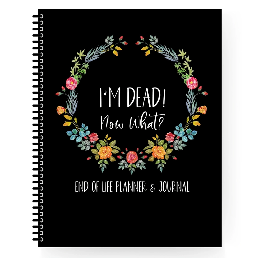 End of Life Planner and Journal - Essential Personal Organizer with Paper Cover, Emergency Binder with Letters to Loved Ones, Care Plan, Funeral *
