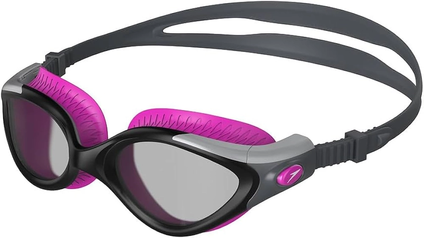 Speedo Women's Futura Biofuse Flexiseal Swimming Goggles, Ecstatic Pink/Black/Smoke, One Size : Amazon.co.uk: Sports & Outdoors