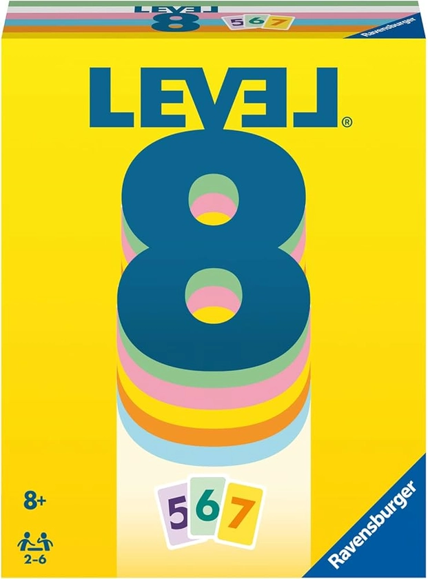 Ravensburger - Level 8 - Jeu de société - Jeu de cartes - Jeux de société à jouer entre amis ou en famille – S'amuser à faire des combinaisons de cartes - De 2 à 6 Joueurs - Dès 8 ans - 20865 - FR