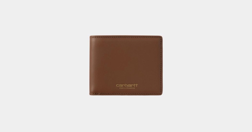 Carhartt WIP Vegas Billfold Wallet, Cognac / Gold | Official Online Store