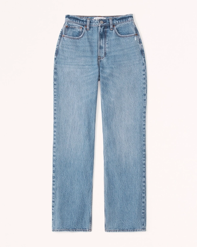 Women's Curve Love High Rise Loose Jean | Women's Bottoms | Abercrombie.com