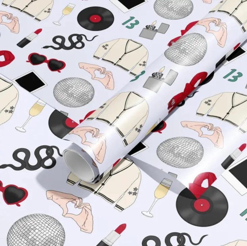 Taylor Swift 2 Sheets of Wrapping Paper