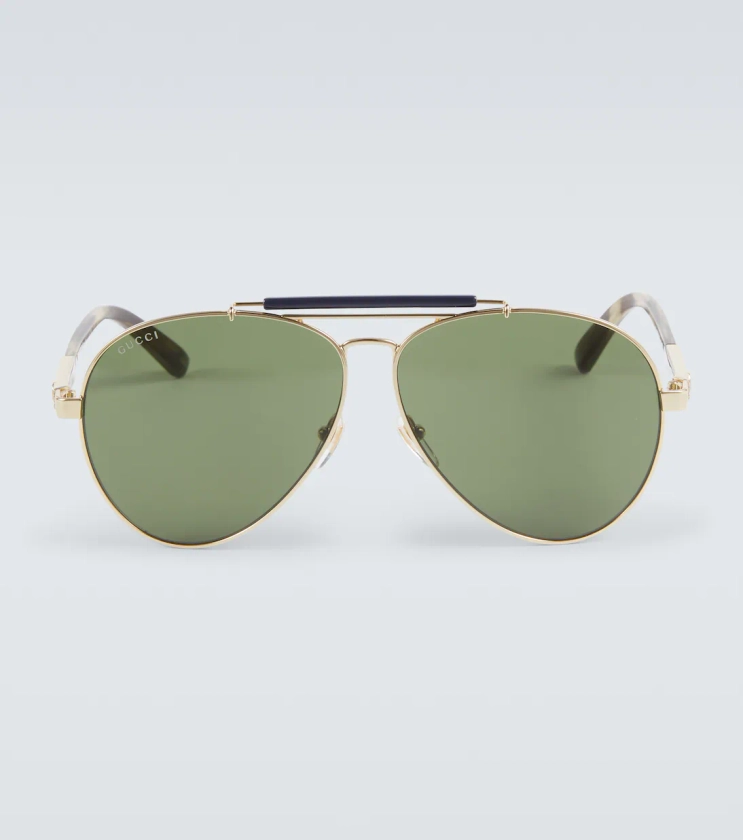 Lunettes de soleil aviateur en multicolore – Gucci | Mytheresa