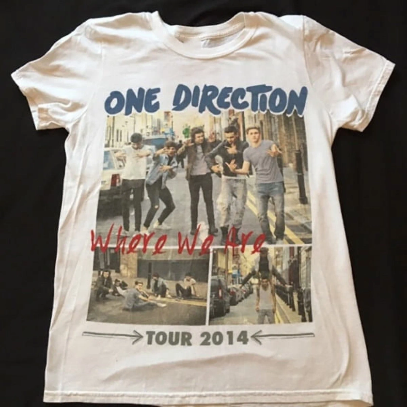 Where We Are 2014 Tour ONE DIRECTION Shirt Classic White Unisex S-5XL LI631 - Walmart.com