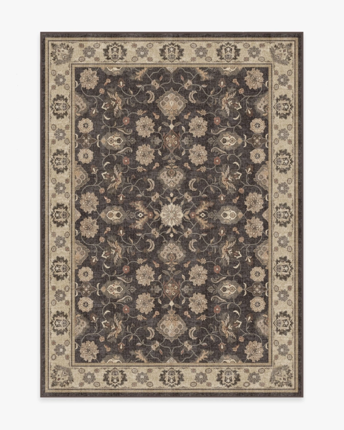 Odette Dark Wood Rug | Ruggable