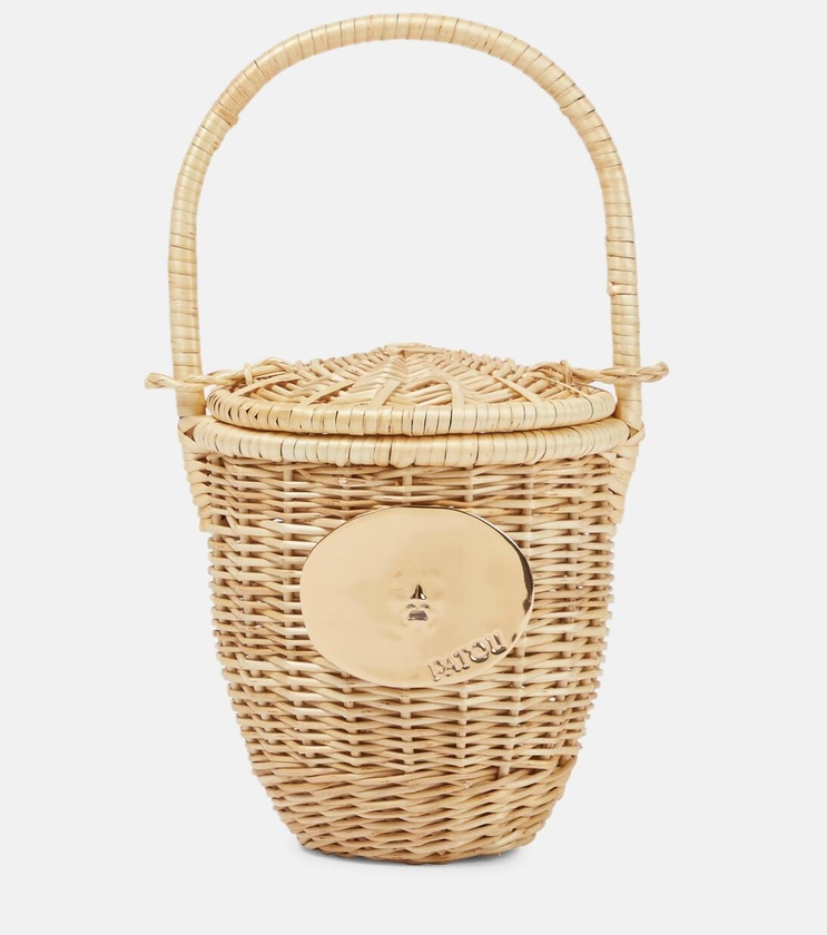 PATOU Wicker basket bag