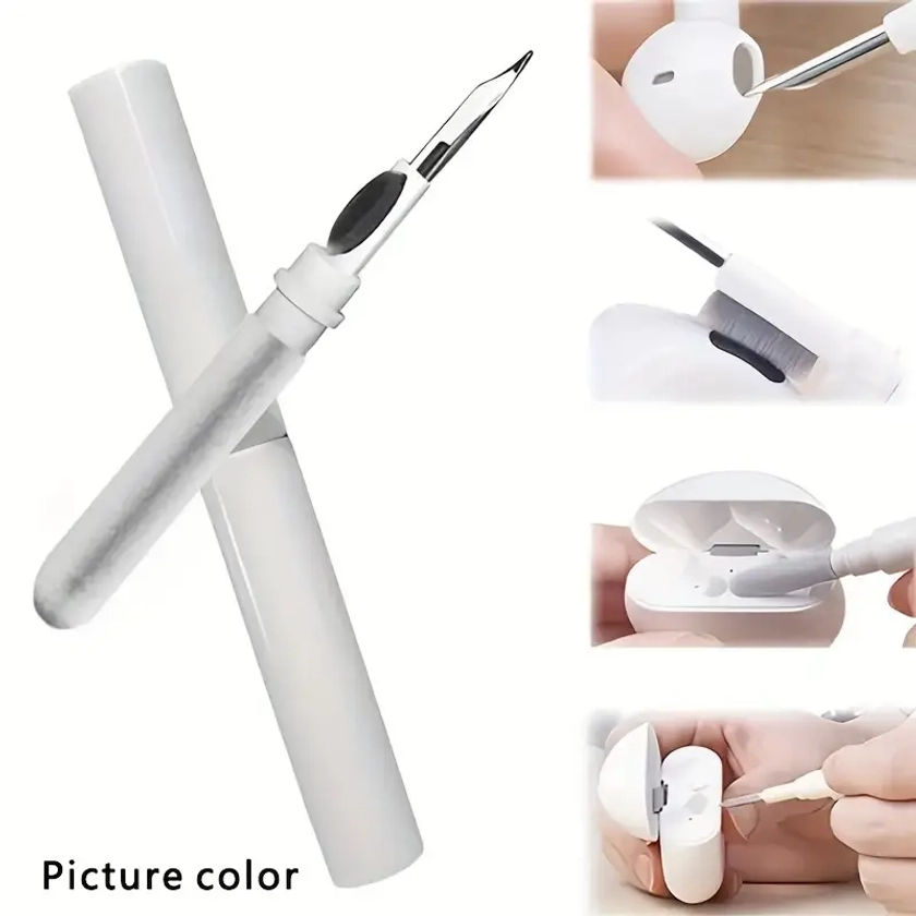 1pc, Earbuds Cleaning Brush Pen, Multifunctional Earphone Cleaning Pen, Portable Small Brush, Dust Removal Brush, For Headphones, Keyboards, Mobile Ph