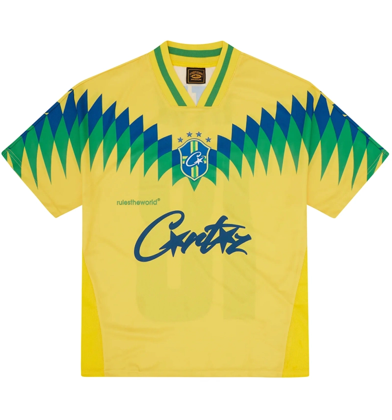 Corteiz Club America Brasil Jersey Yellow