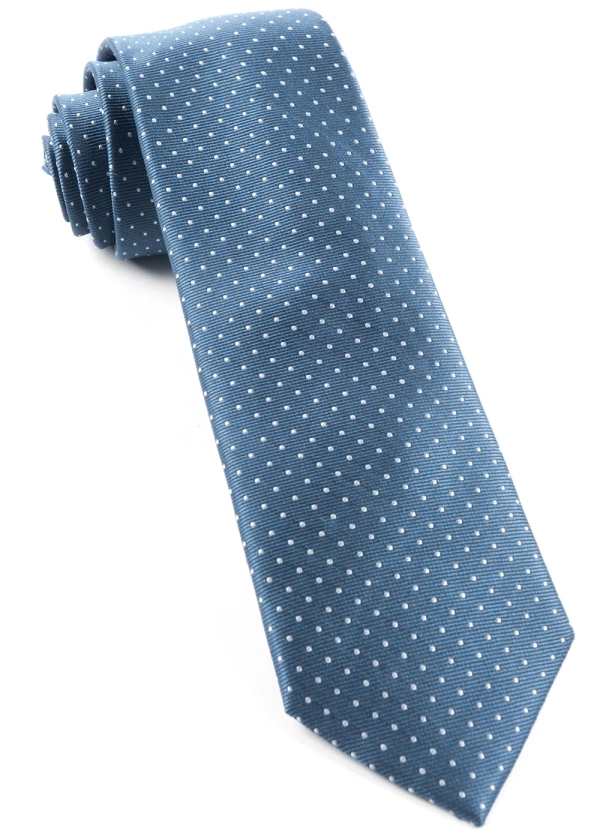 Mini Dots Whale Blue Tie | Silk Ties | Tie Bar
