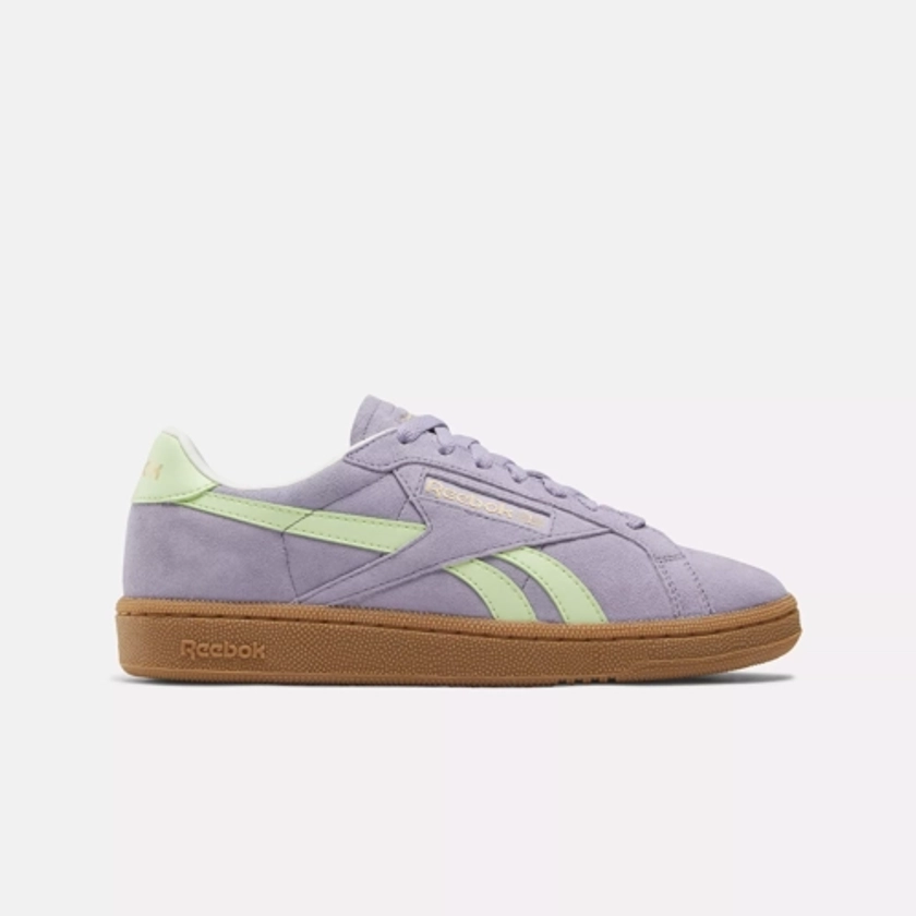 Club C Grounds UK Shoes - Dusk Purple / Astro Lime / Gum | Reebok