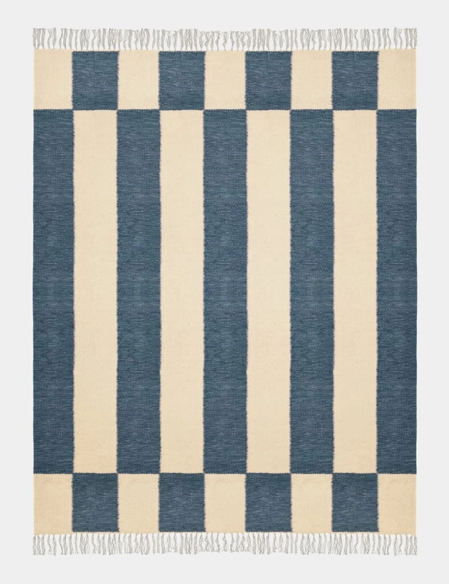 Wool Rich Striped Rug