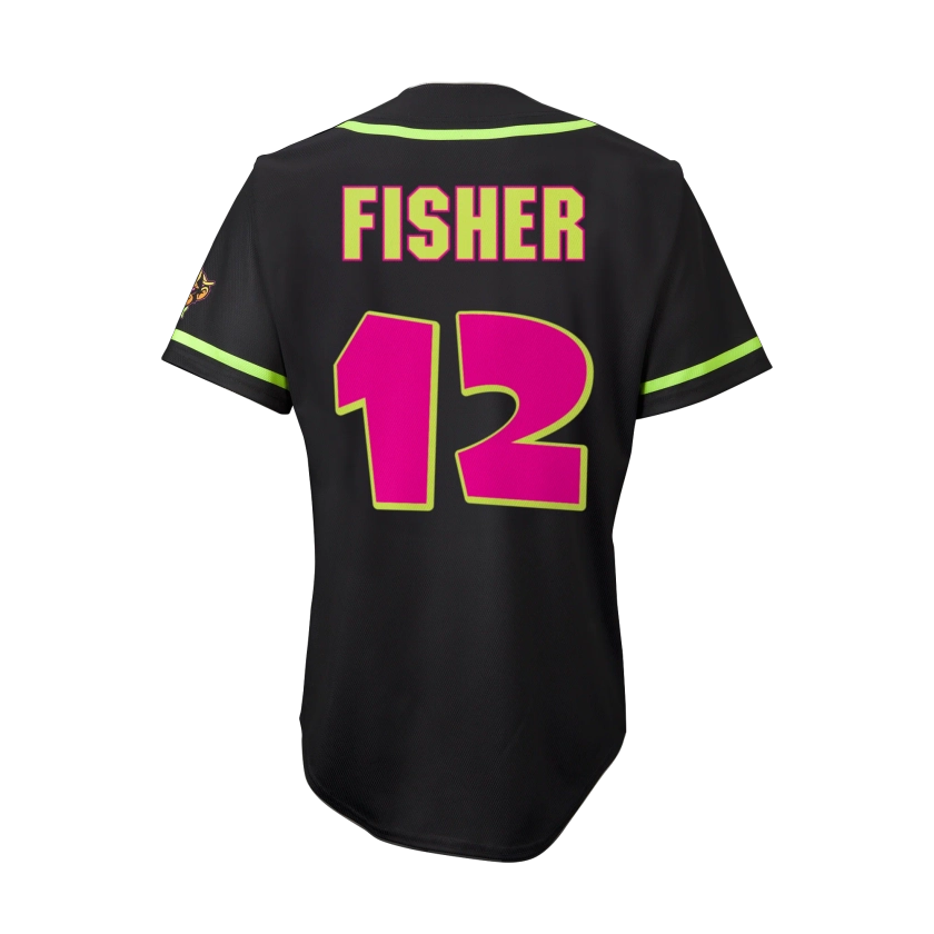 Party Animals Noah Fisher #12 EvoShield Jersey - Black