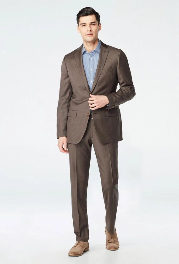 Custom Suits Made For You - Hemsworth Brown Suit | INDOCHINO