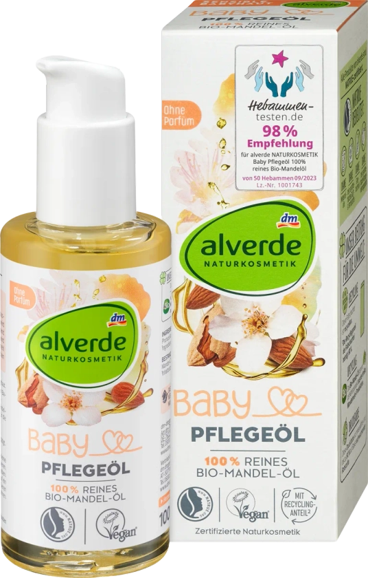 alverde BABY Babyöl 100% reines Bio-Mandelöl, 100 ml dauerhaft günstig online kaufen | dm.de
