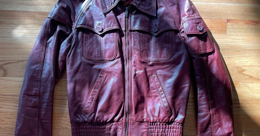 Wilson's Leather Oxblood Bomber Jacket (36) | Used,… | Noihsaf Bazaar