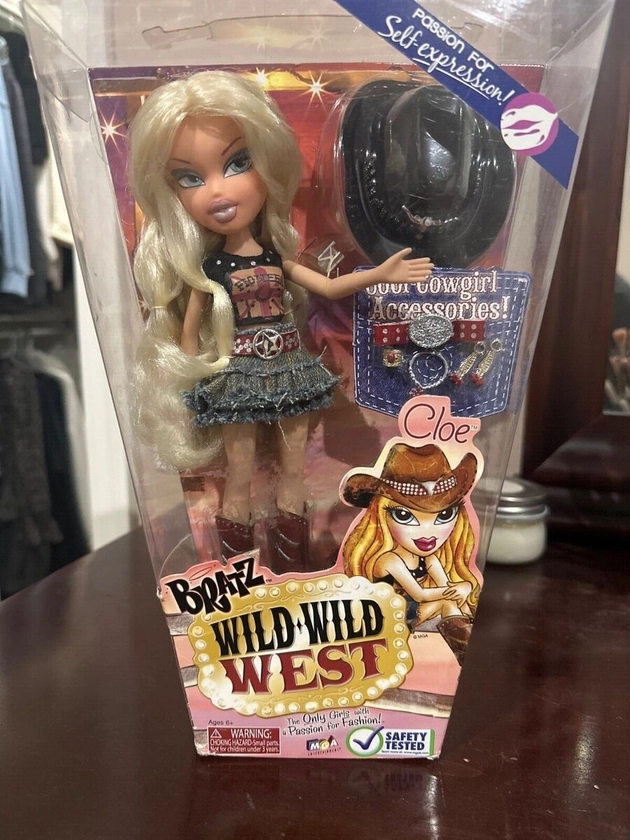 Bratz Wild Wild West Cloe Doll with Cool Cowgirl Accessories! MGA NEW in Box