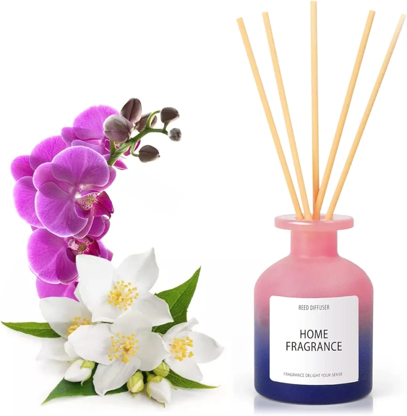 SCENTORINI Diffuseur Parfum Maison, Diffuseur de Roseaux Parfum Ambiance, 100 ML 6 Diffuseur Bâtonnets, pour Chambre, Salle de Bain, Bureau, Armoire, Songe d'une Nuit D'été