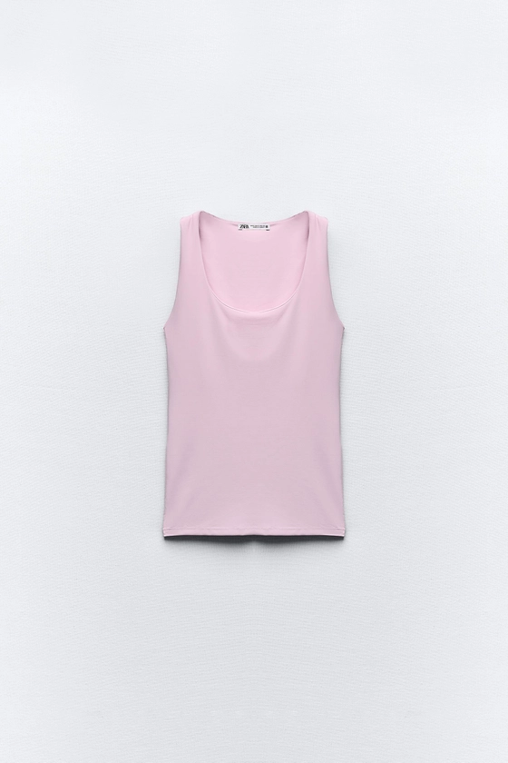 POLYAMIDE TOP WITH WIDE STRAPS