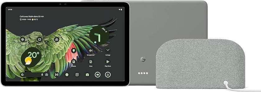 Google Pixel Tablet avec station de recharge avec haut-parleur (Affichage écran 11 pouces, 128 Go de stockage, Android, 8 Go de RAM) – Vert Sauge