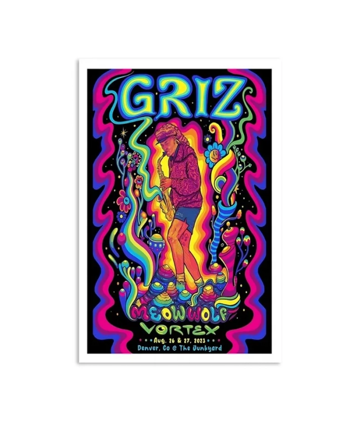 Griz The JunkYard Denver, CO August 26 & 27, 2023 Poster sold by Tienmuoidesign | SKU 55413142 | 50% OFF Printerval