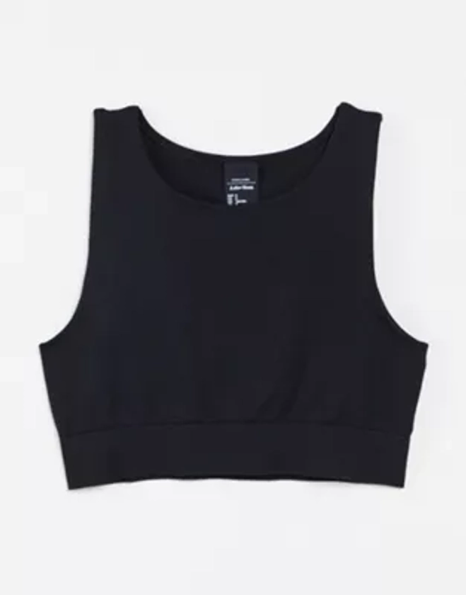 & Other Stories co-ord seamless sports bra in black - BLACK | ASOS