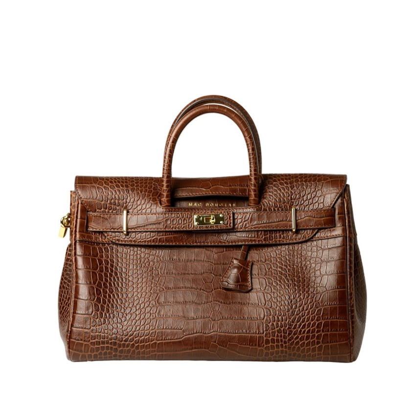 Pyla ROMY, grand sac à main cuir grain croco