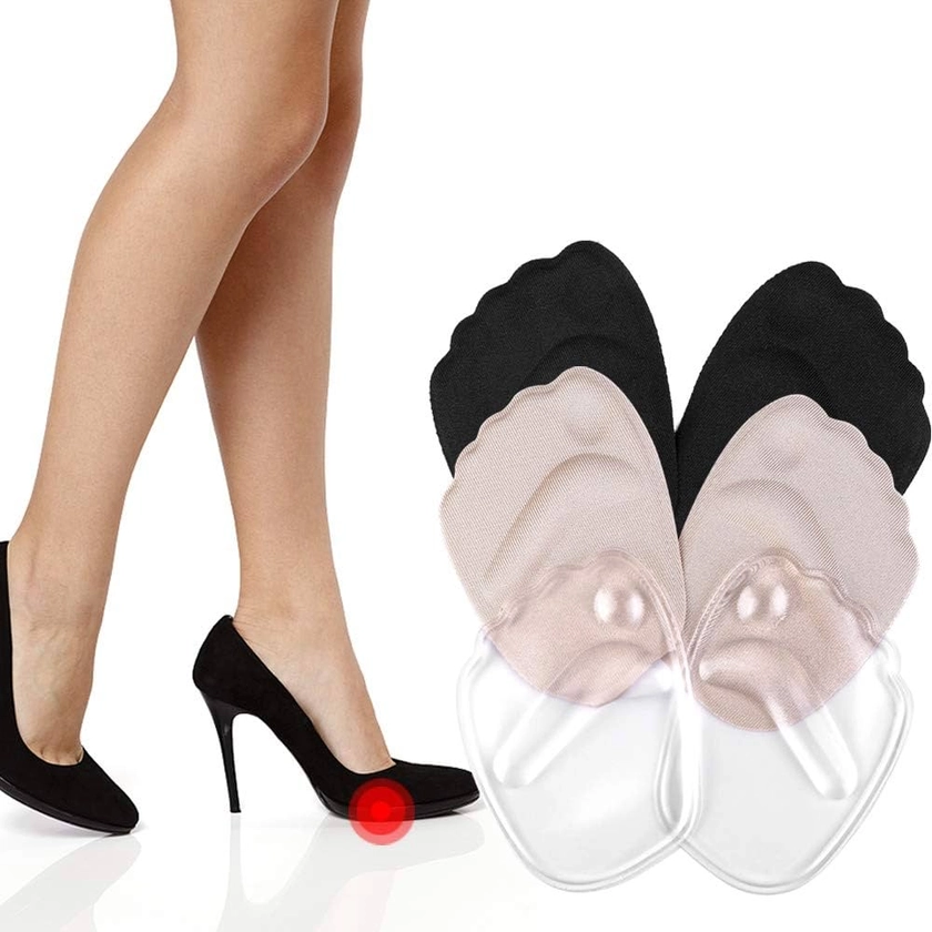 Gel Ball of Foot Cushion, 3 Pairs High Heels Shoes Inserts Forefoot Pads Foot Pain Relief Metatarsal Pads Reusable Ball of Foot Cushion for Women (Mixed Color 3 Pairs) : Amazon.co.uk: Health & Personal Care