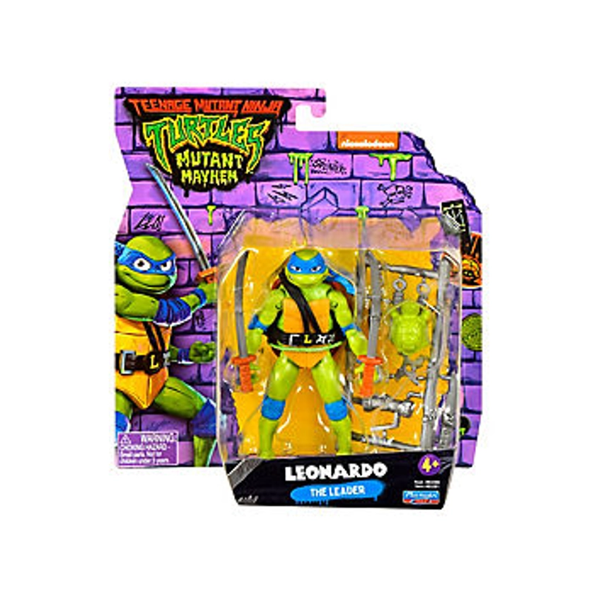 Playmates Teenage Mutant Ninja Turtles 4.5" Basic Figure