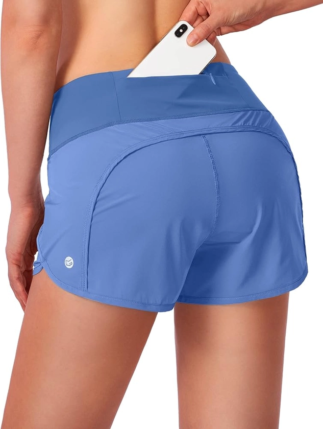 G Gradual Women's Running Shorts with Mesh Liner 3" Workout Athletic Shorts for Women with Phone Pockets