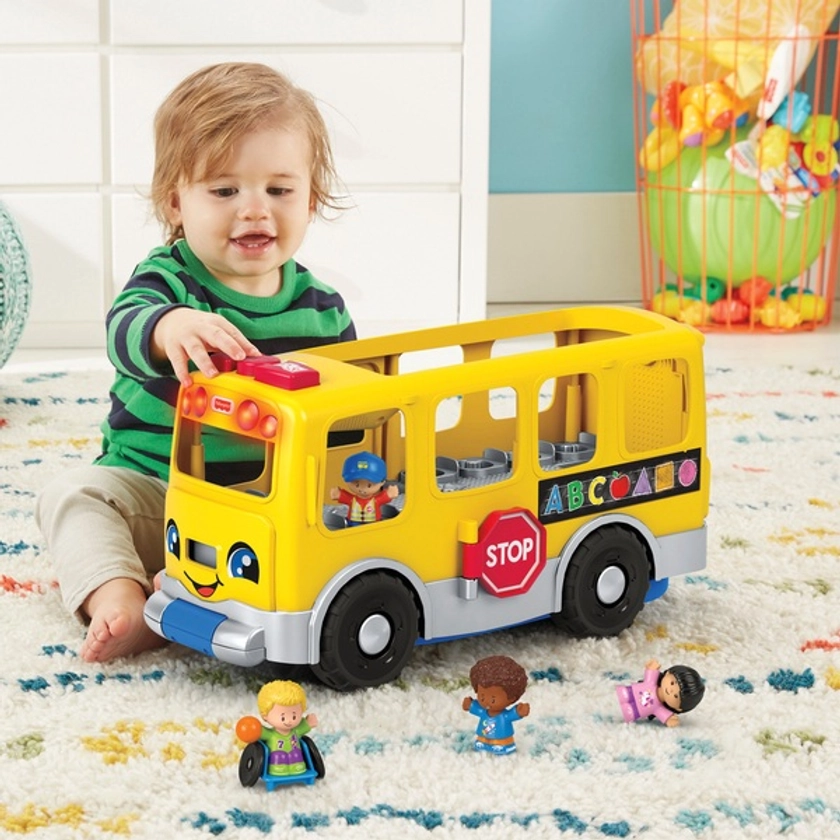 Fisher-Price Little People Big Yellow School Bus | Smyths Toys UK