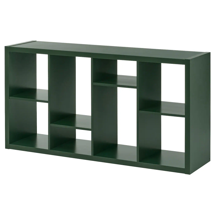 KALLAX Shelf unit - dark green 147x77 cm (57 5/8x30 1/8 ")