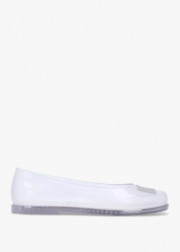 x Melissa Ruby Clear Ballet Pumps