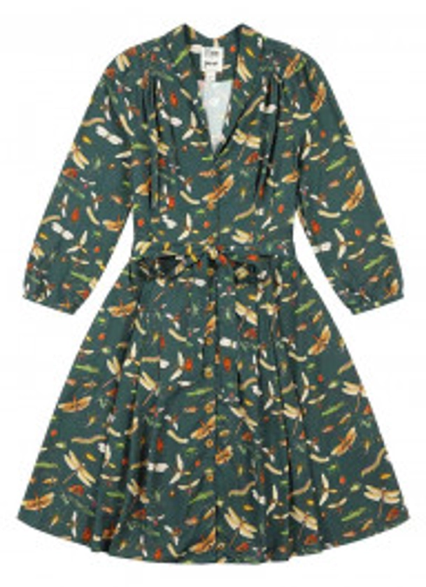 Natural History Museum X Joanie - Barbara Insect Print Button-Through Dress