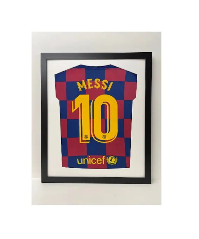 DIY ready made football shirt frame for your adult football signed shirt in this modern simple shirt cut out design | 6 Frame colours