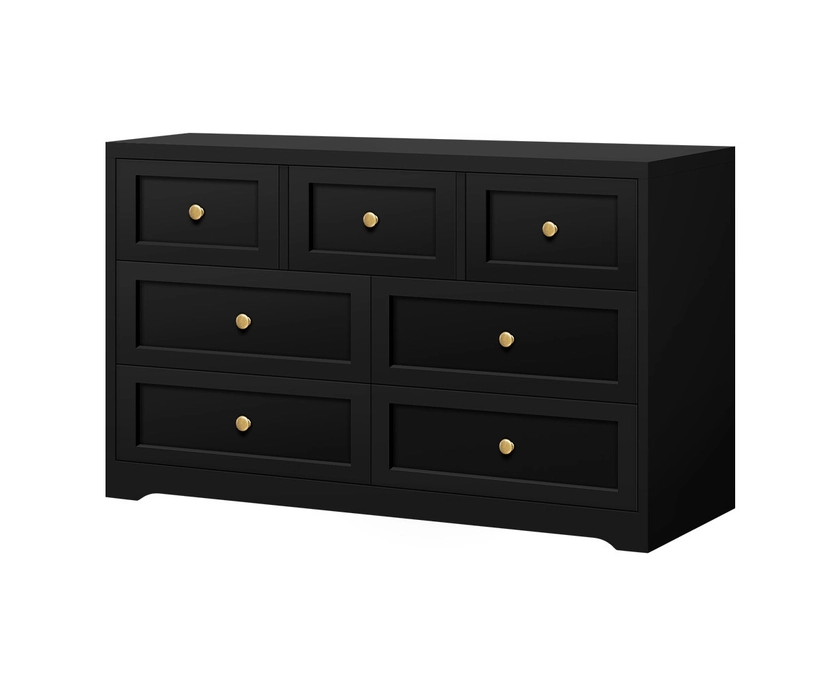 ALFORDSON 7 Chest of Drawers Hamptons Storage Cabinet Black