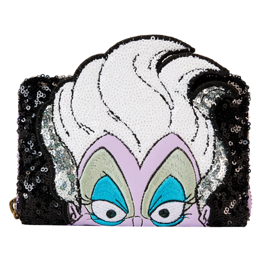 The Little Mermaid 35th Anniversary Exclusive Ursula Sequin Cosplay Zip Around Wallet