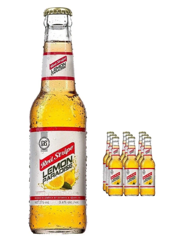 Red Stripe Lemon Paradise Premium Lager Multipack, 6 x 275 ml