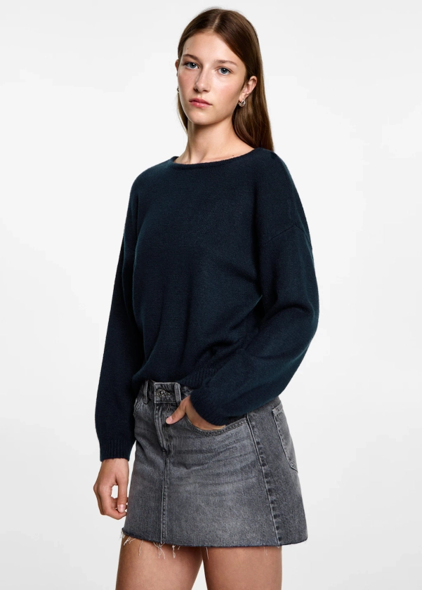 Pull-over dos ouvert - Teen | MANGO France métropolitaine