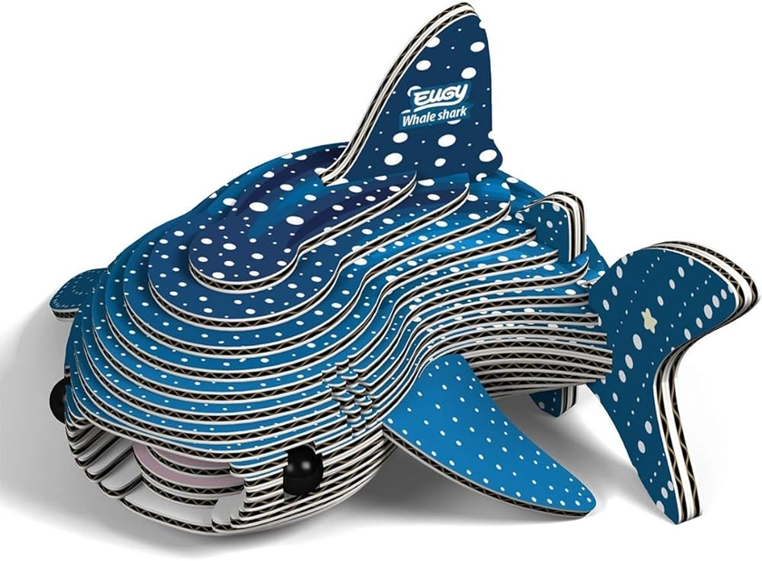 Amazon.com: Eugy Whale Shark 3D Puzzle, 22 Piece Eco-Friendly Educational Toy Puzzles for Boys, Girls & Kids Ages 6+ : Toys & Games