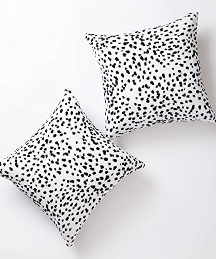 Amazon.com: Pantaknot Dalmatian Spots Decorative Throw Pillow Covers Set of 2 Cheetah Pillowcase Cushion Home Décor, 18 x 18 Inch : Home & Kitchen