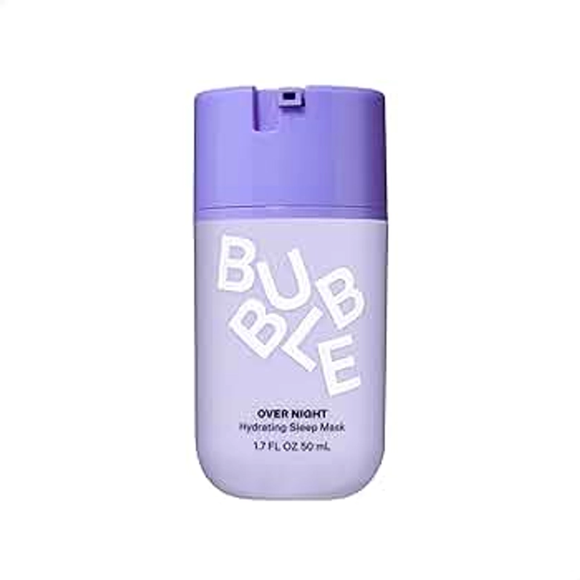 Bubble Skincare Over Night Hydrating Sleep Mask - Gentle Exfoliating Overnight Face Mask for Skin Barrier Repair - Formulated with Mandelic Acid & Sodium PCA to Hydrate, Brighten & Soothe Skin (50ml)